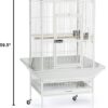 Dometop Bird Cage, Large, Chalk White - Image 2